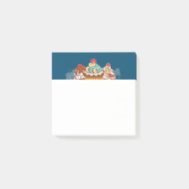 Retro Style Cupcakes Sweet Dessert Post-it Klebezettel