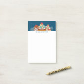 Retro Style Cupcakes Sweet Dessert Post-it Klebezettel (Auf Schreibtisch)