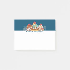 Retro Style Cupcakes Sweet Dessert Post-it Klebezettel