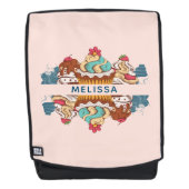 Retro Style Cupcakes Sweet Dessert Rucksack (Vorderseite)