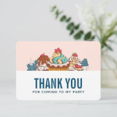 Retro Style Cupcakes Sweet Leckereien Vielen Dank Dankeskarte (Stehend Vorderseite)