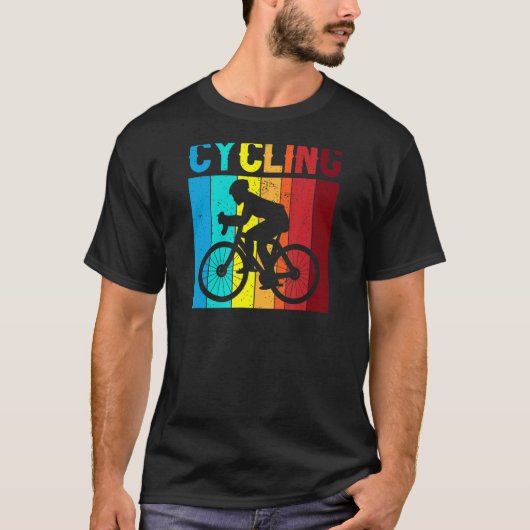 Retro-Style-Cycling T-Shirt (Vorderseite)