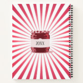 Retro Style Deine berühmten Canning-Rezepte Red Ja Notizblock (Rückseite)