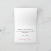 Retro Style Diner Wedding Couple Danke (Innenseite)