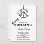 Retro Style Disco Brautparty der 70er Jahre Einladung (Vorderseite)