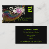 Retro Style Dj und Musiker Visitenkarte (Vorne/Hinten)