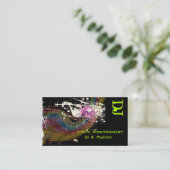 Retro Style Dj und Musiker Visitenkarte (Stehend Vorderseite)