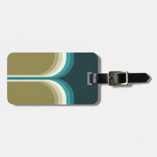 Retro style double arch decoration gepäckanhänger (Vorderseite horizontal)