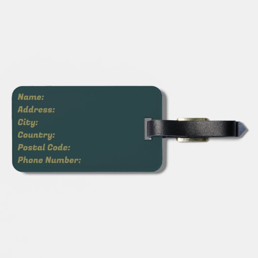 Retro style double arch decoration gepäckanhänger (Rückseite horizontal)