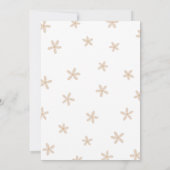 Retro Style Einladung zum ersten Geburtstag (Rückseite)