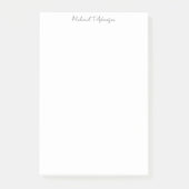 Retro Style Elegante Schlichte, einfache weiße Kal Post-it Klebezettel (Vorderseite)