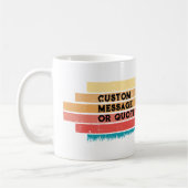 Retro Style English Bulldog Strip Dog Lover Kaffeetasse (Links)