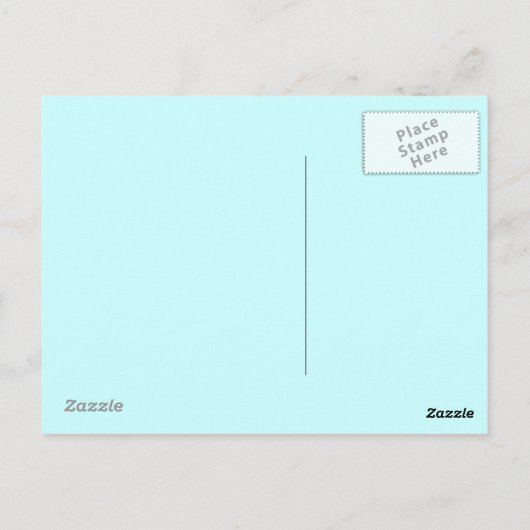 Retro Style Flamingo Lanes Postcard aquas pink Postkarte (Rückseite)