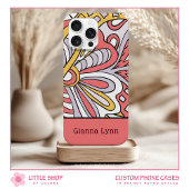 Retro-Style floral monogrammiert Case-Mate iPhone Hülle