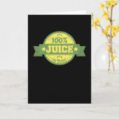 Retro Style Funny Vasectomy 100% Juice No Seeds Karte (Gelbe Blume)