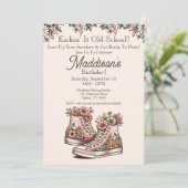 Retro Style Geburtstagseinladung Einladung (Stehend Vorderseite)