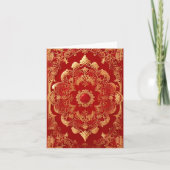 Retro Style Golden Red Karte (Vorderseite)