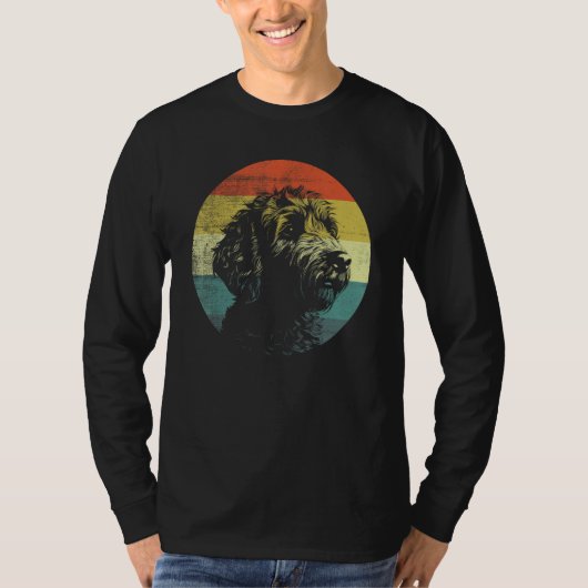 Retro Style Goldendoodle Dog T-Shirt (Vorderseite)