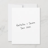 Retro Style Grußkarte Einladung (Rückseite)