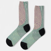 Retro Style Hahnentrittmuster Crazy Pattern Socken (Linkes Detail)