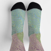 Retro Style Hahnentrittmuster Crazy Pattern Socken (Oben)