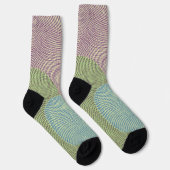 Retro Style Hahnentrittmuster Crazy Pattern Socken (Rechts)