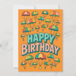 Retro Style Happy Birthday Design Geburtstagkarte