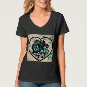 Retro Style Heart Art Inspiriert von der Schönheit T-Shirt