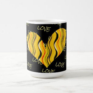 Retro Style Heart Liebe Tasse Cup