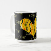 Retro Style Heart Liebe Tasse Cup (Vorderseite Links)