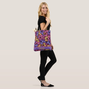 Retro Style Hippie-Blume Personalisiert Tasche