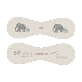 Retro Style Humorous Monogram Elephant Lover Baseball (Paneele)