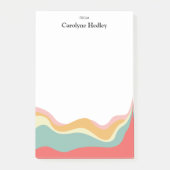 Retro Style Individuelle Name Post-it Klebezettel (Vorderseite)