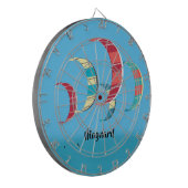 Retro-Style Kite Surfing Dartscheibe (Vorderseite Links)