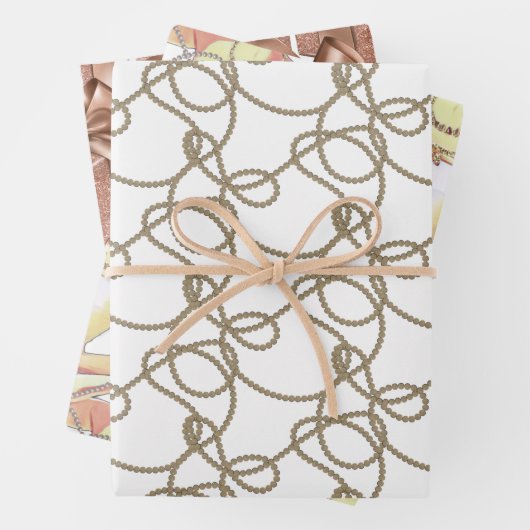 Retro Style Lady Geschenkpapier Set (Beispiel)