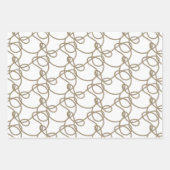 Retro Style Lady Geschenkpapier Set (Vorderseite)