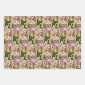 Retro Style Lady Geschenkpapier Set (Vorderseite 3)
