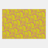 Retro Style Lady Geschenkpapier Set (Vorderseite)