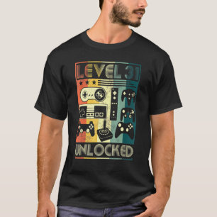Retro Style Level 31 Unlock Gamer Geburtstag T-Shirt