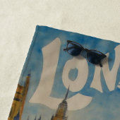 Retro Style London England Strandtuch (Beispiel)