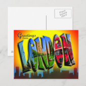 Retro Style London Postcard Postkarte (Vorne/Hinten)