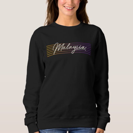 Retro Style Malaysia Sweatshirt (Vorderseite)