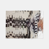 Retro Style Marokko | Traditionelle Kleidung Fleecedecke (Vorderseite (Horizontal))