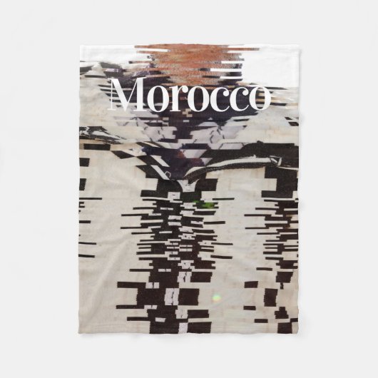 Retro Style Marokko | Traditionelle Kleidung Fleecedecke (Vorderseite)