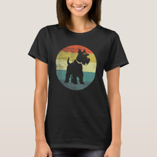 Retro Style Miniature Schnauzer Dog T-Shirt