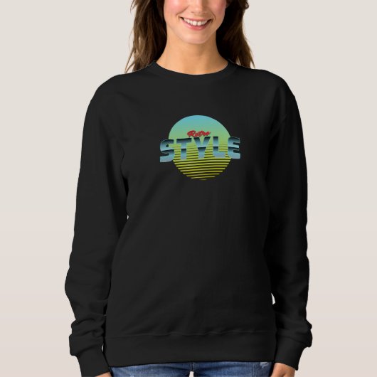 retro style motif vintage 80s 80s sweatshirt (Vorderseite)