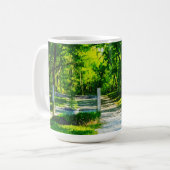 Retro Style Nature Picture-Tasse Kaffeetasse (Vorderseite Links)