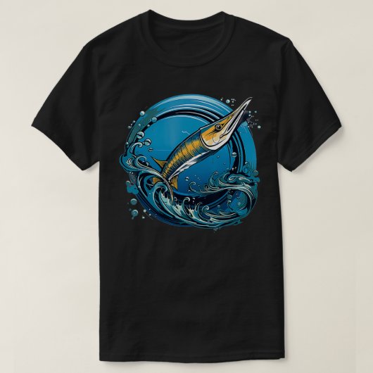 Retro Style Needlefish T-Shirt (Design vorne)