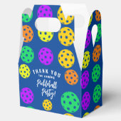 Retro Style Neon Blue Themed Pickleball Geburtstag Geschenkschachtel (Geöffnet)