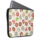 Retro Style Niedliche Donut Muster Laptopschutzhülle (Vorne Rechts)